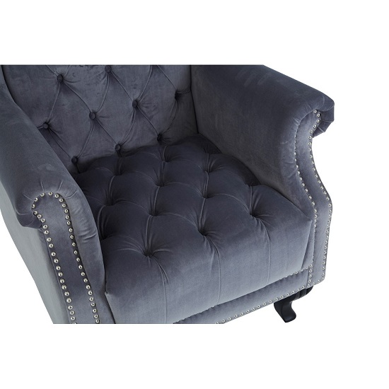 Trento Tall Upholstered Velvet Porter Chair In Grey_6